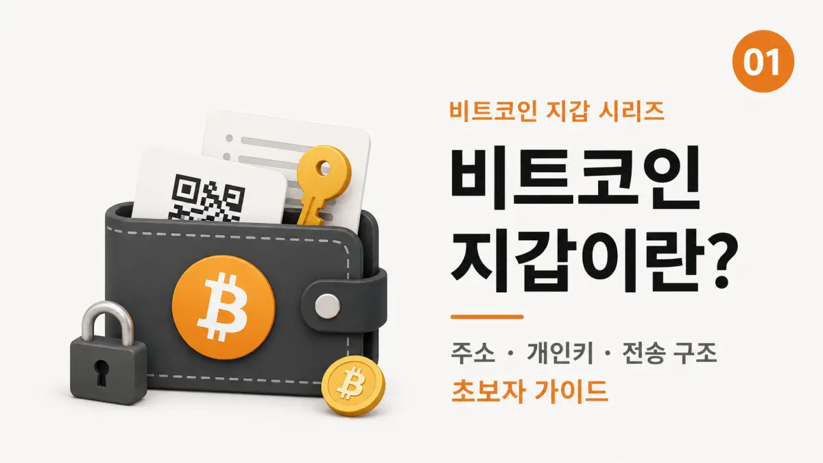 비트코인 지갑이란? 초보자를 위한 주소·개인키·전송 구조 정리