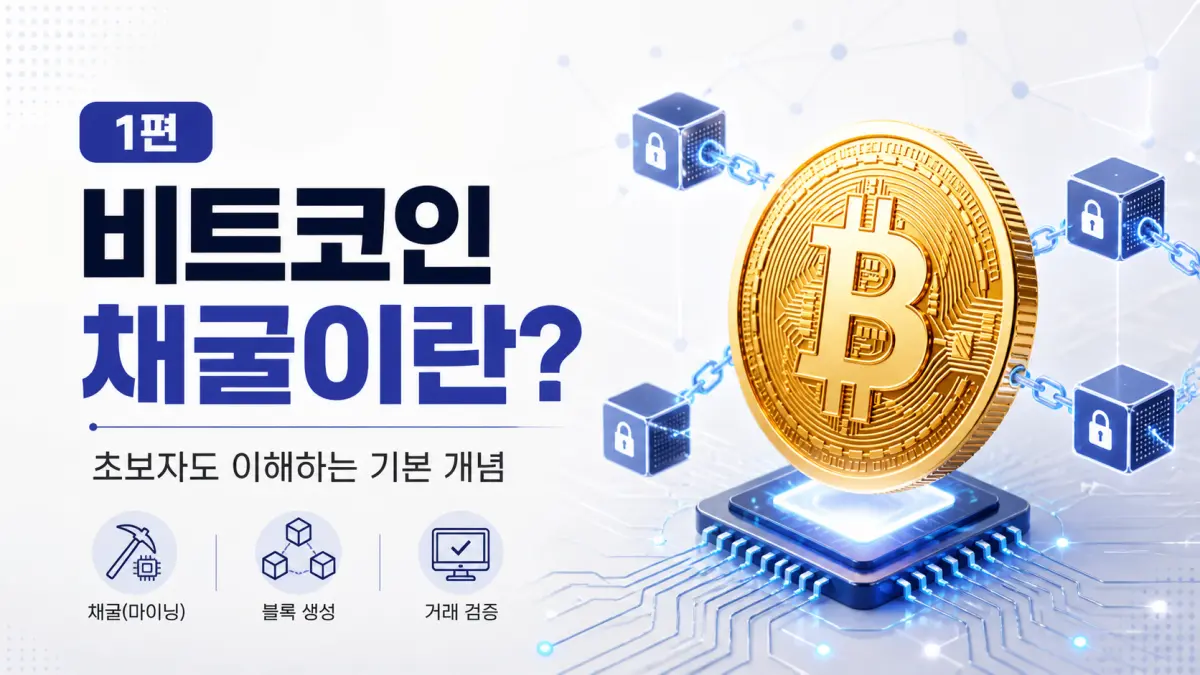 비트코인 채굴이란? 초보자도 이해하는 기본 개념