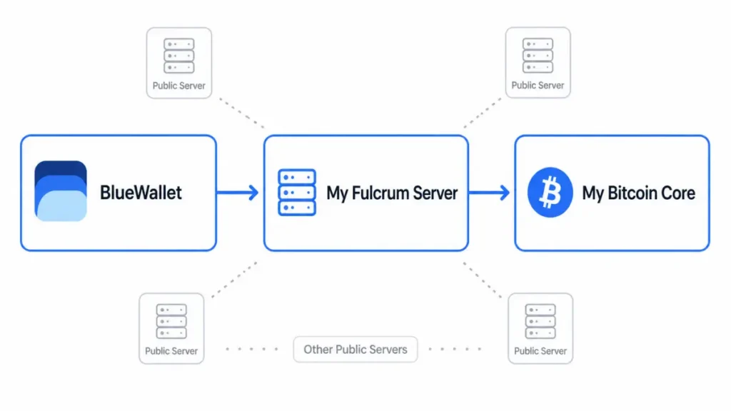 bluewallet-fulcrum-bitcoin-core-flow
