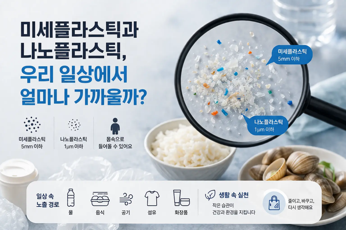 미세플라스틱과 나노플라스틱, 우리 일상에서 얼마나 가까울까?