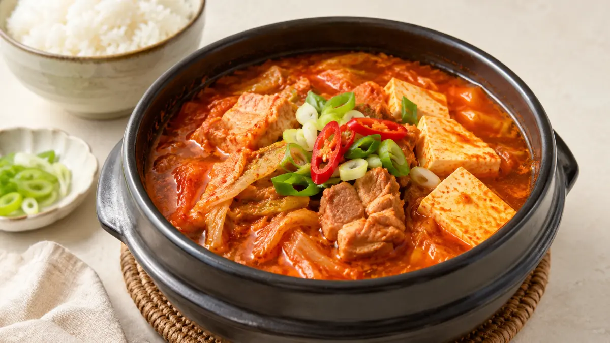 돼지고기 김치찌개 끓이는 법, 신김치와 돼지고기로 깊고 칼칼하게