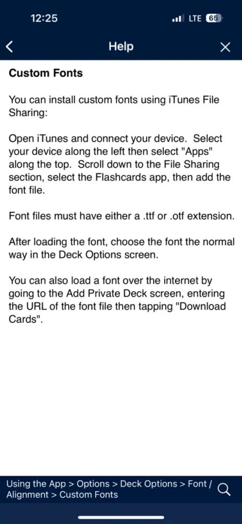 flashcards-deluxe-custom-fonts-help