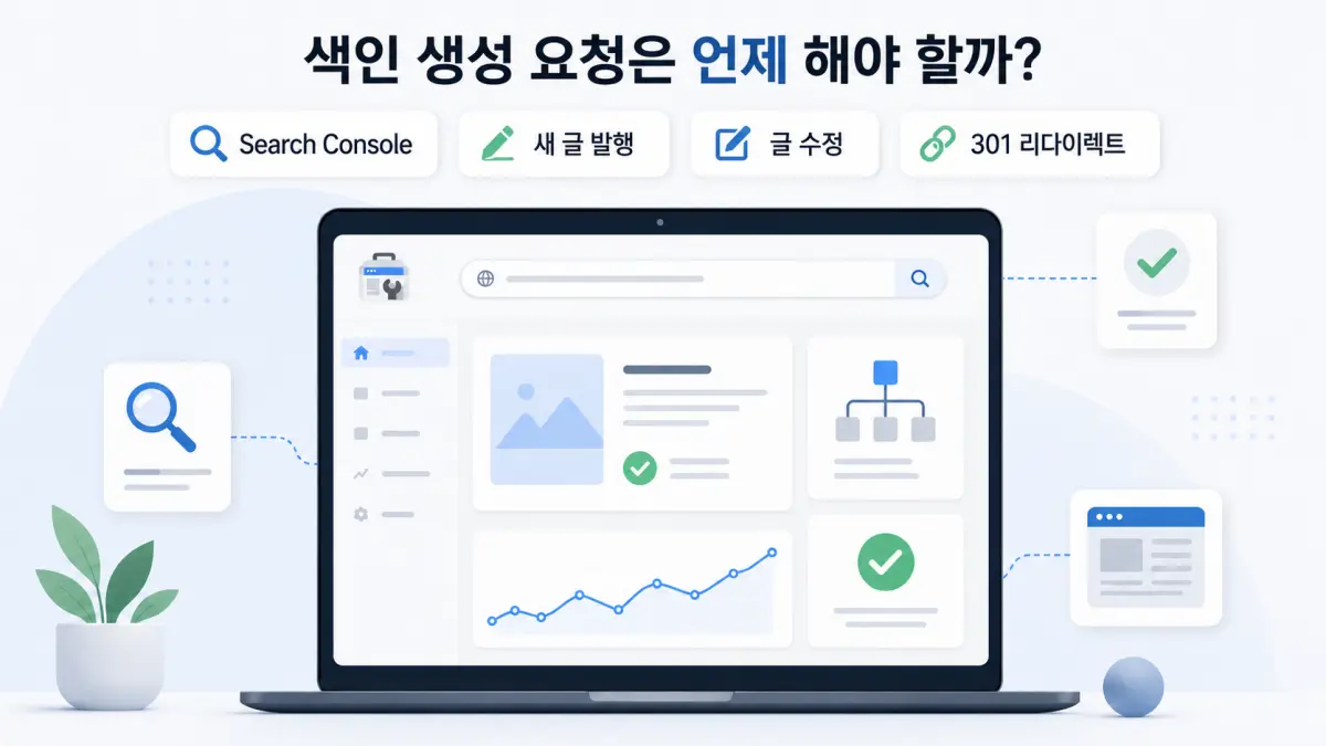 Google Search Console 색인 생성 요청은 언제 해야 할까?
